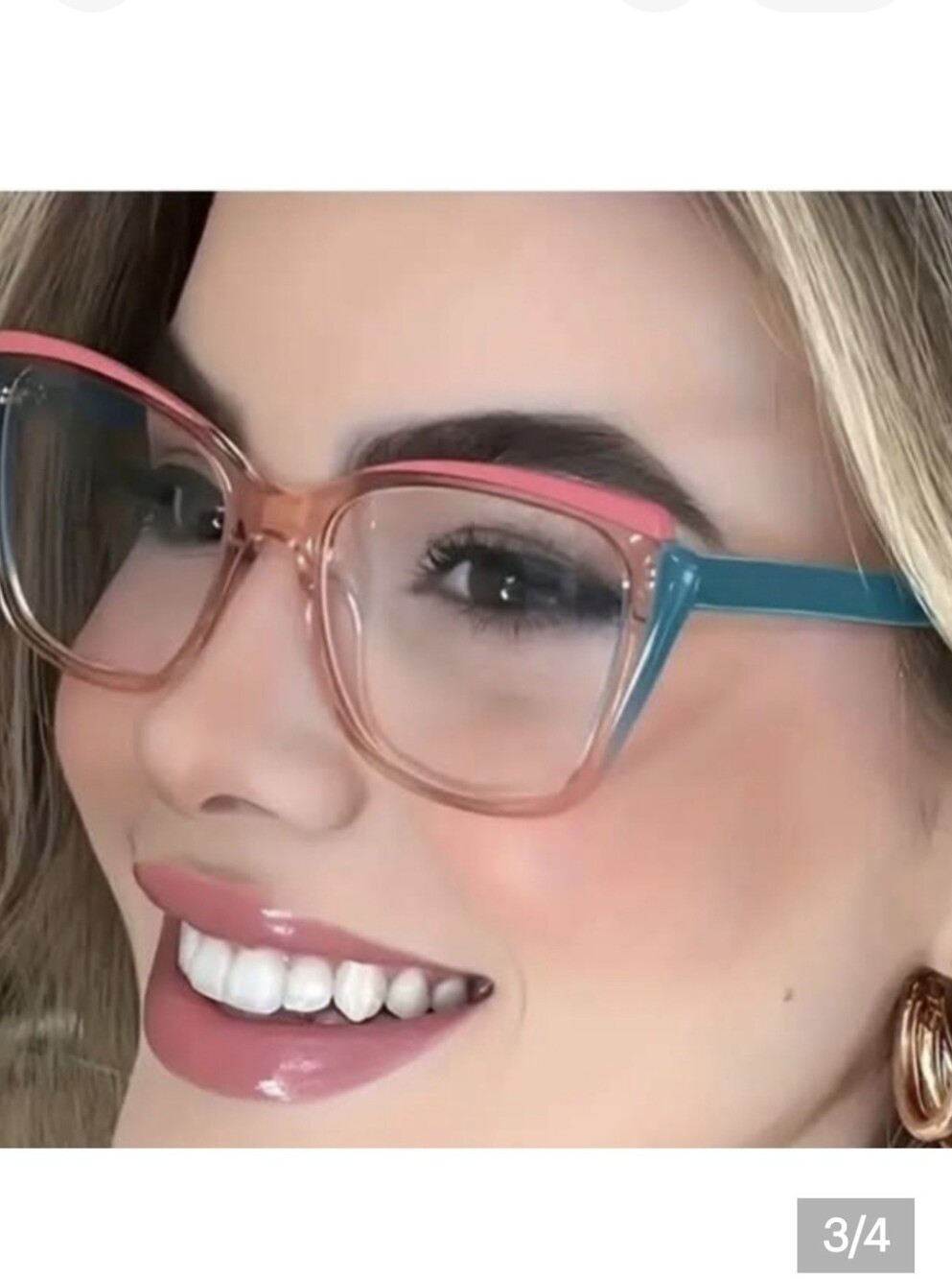 Pink & Blue Cat-Eye Reading Glasses
